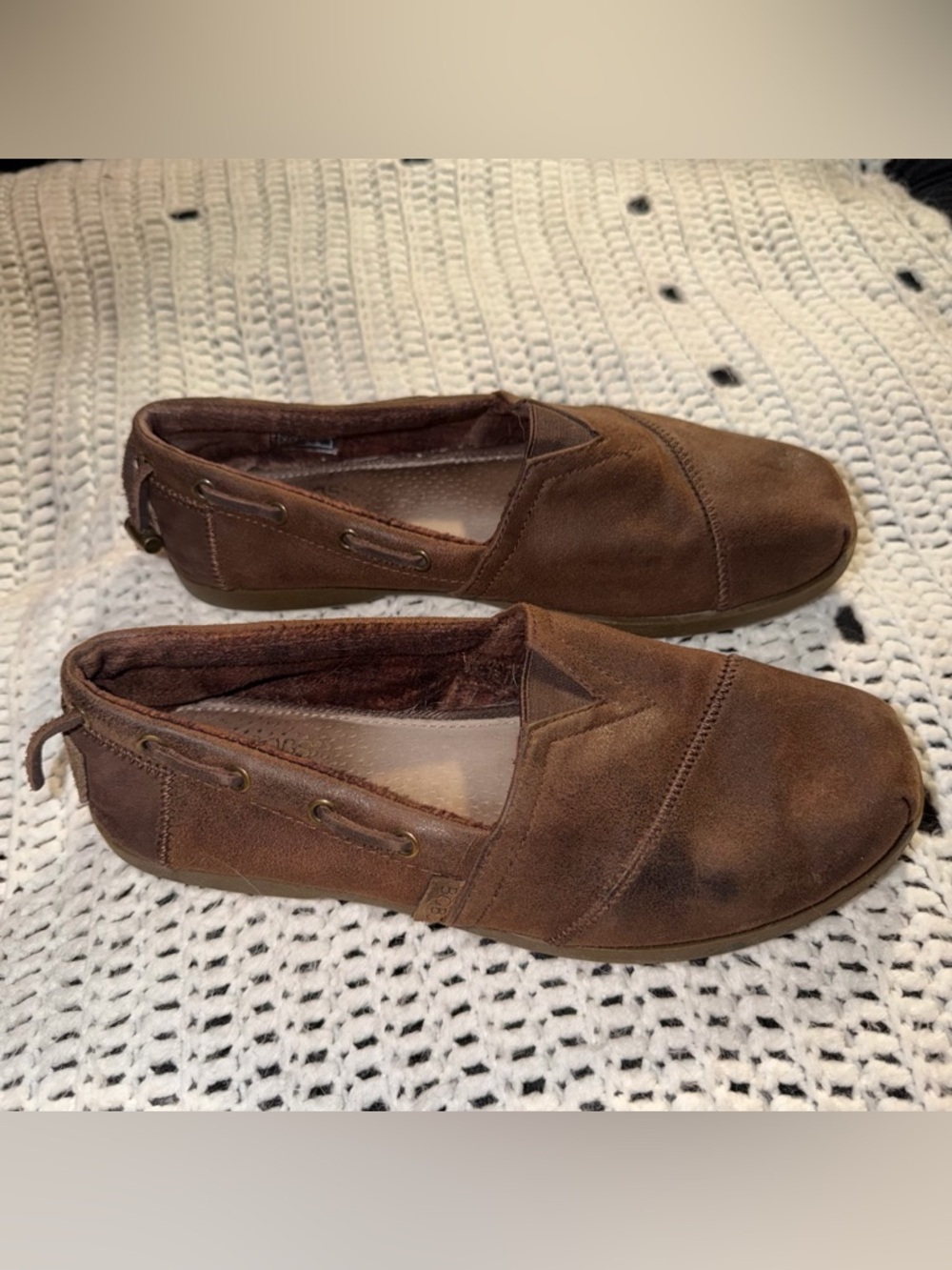 Brown Slip-On Leather Casual Shoes